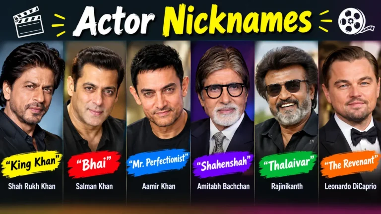 Actor Nicknames
