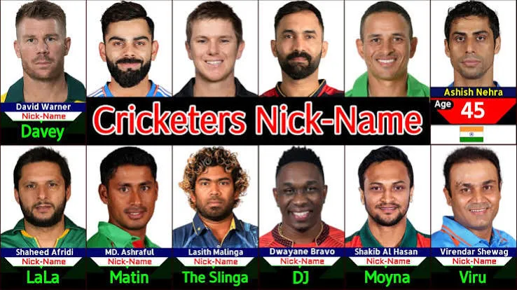 Cricket Player Nicknames