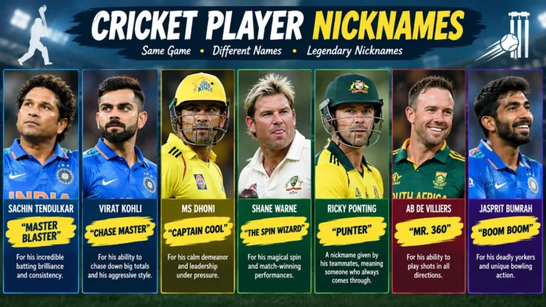 Cricket Player Nicknames