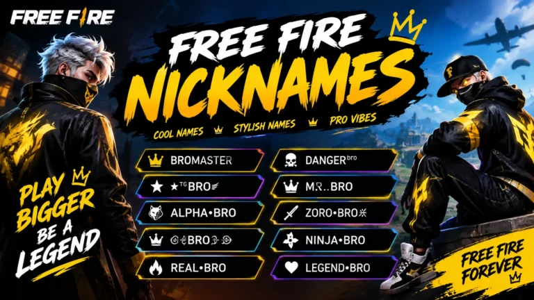 Free Fire Nicknames