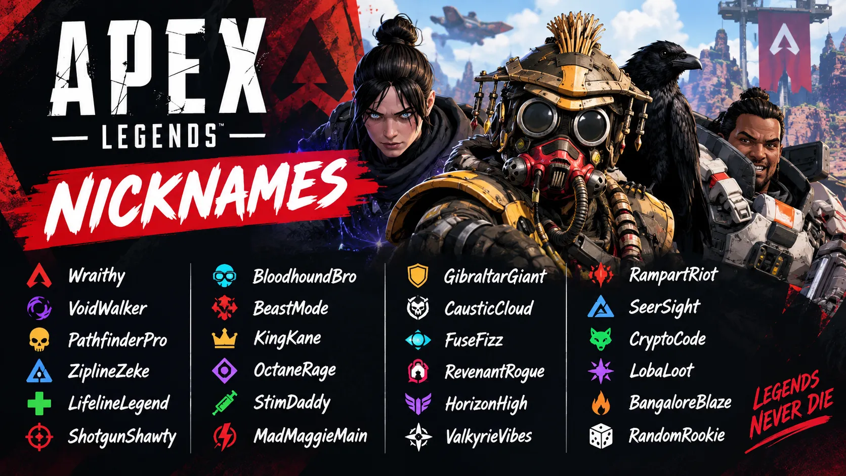 Apex Legends Nicknames