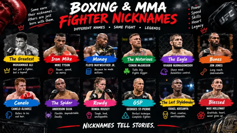 Boxing Mma Fighter Nicknames