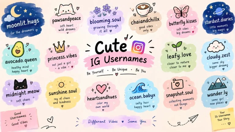 Cute Ig Usernames