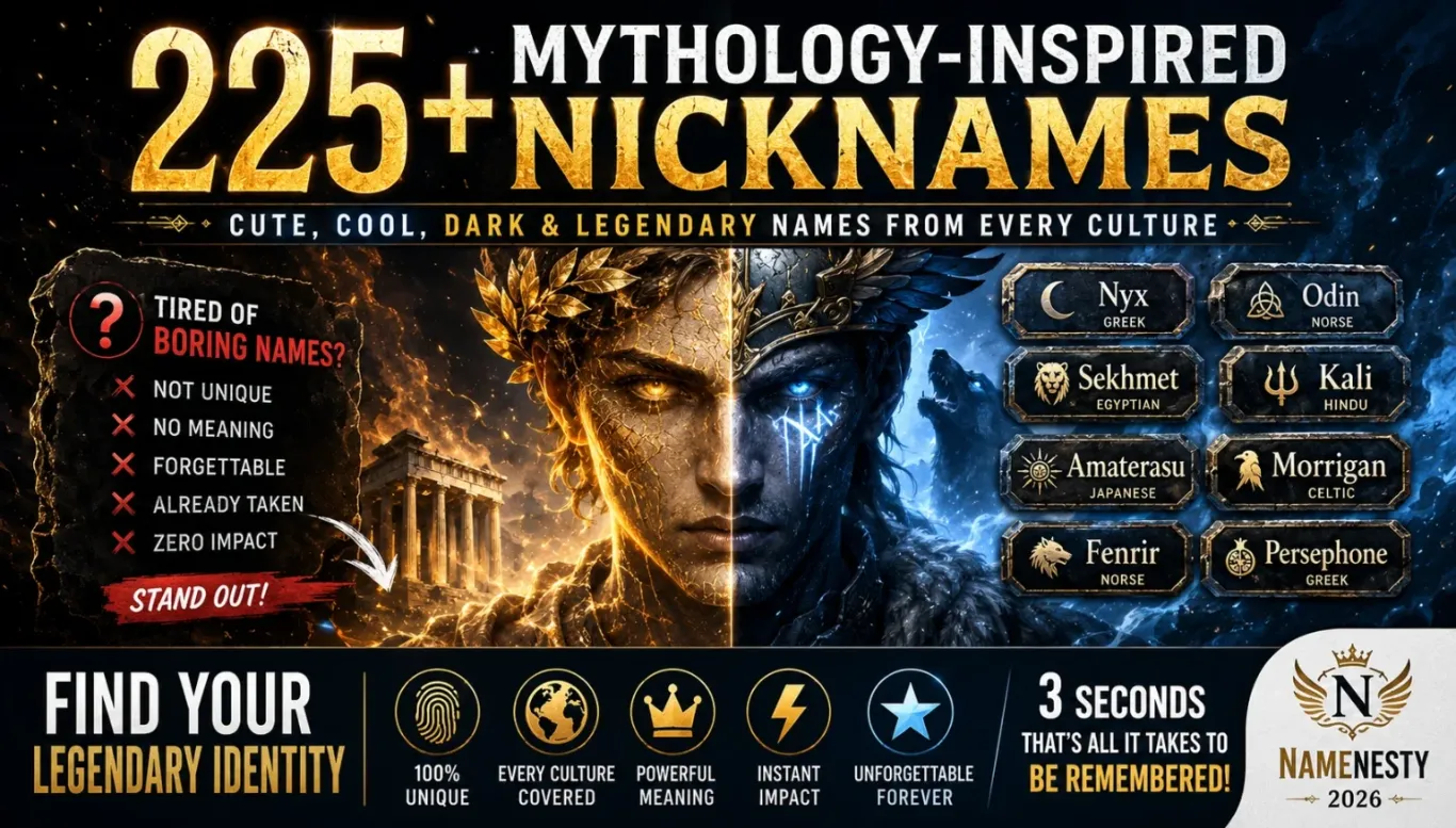 Mythology Inspired Nicknames
