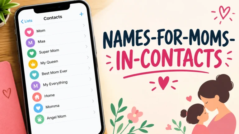 Names For Moms In Contacts